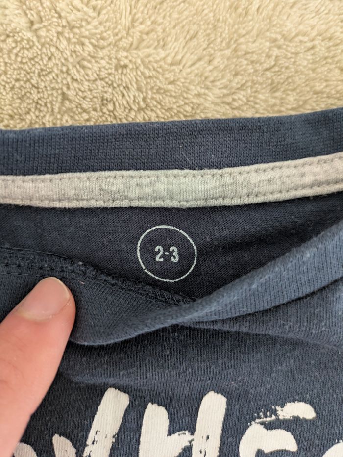 T-shirt Manches Longues Bleu Marine - photo numéro 2