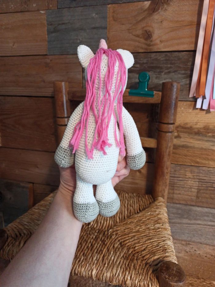 Peluche licorne Amigurumi crochet tbe - photo numéro 5