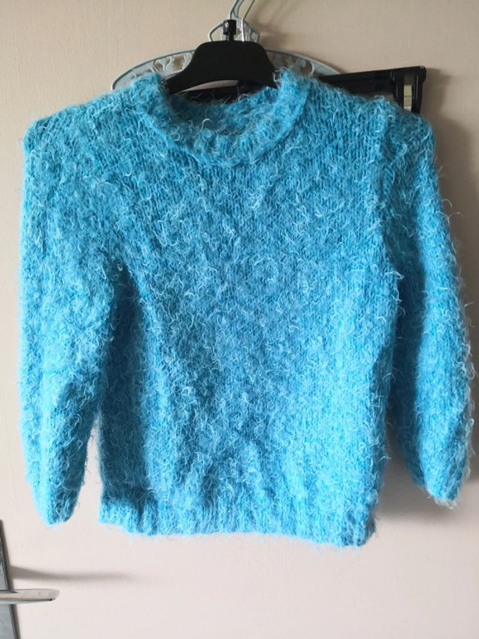 Pull chaud turquoise