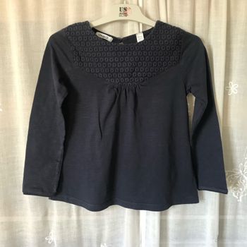 T-shirt tunique marine 8 ans Okaidi