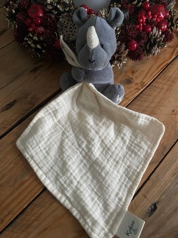 Doudou rhinocéros wwf kaloo