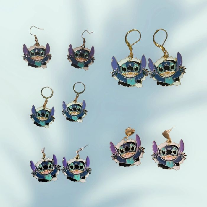 Boucles d'oreilles Stitch Disney