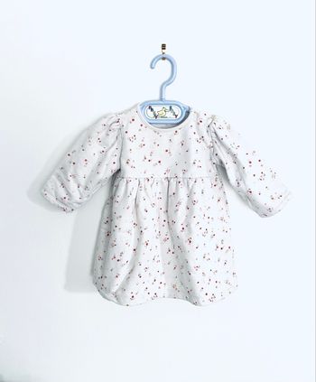 Robe blanche « Bouchara » 9 mois