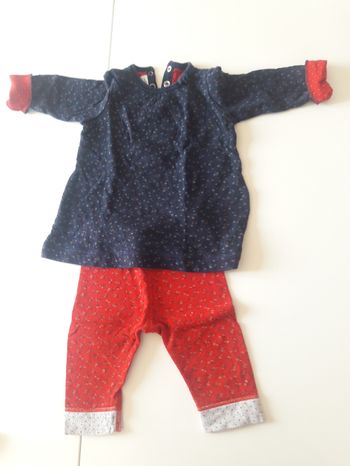 Ensemble Petit bateau fille 6 mois