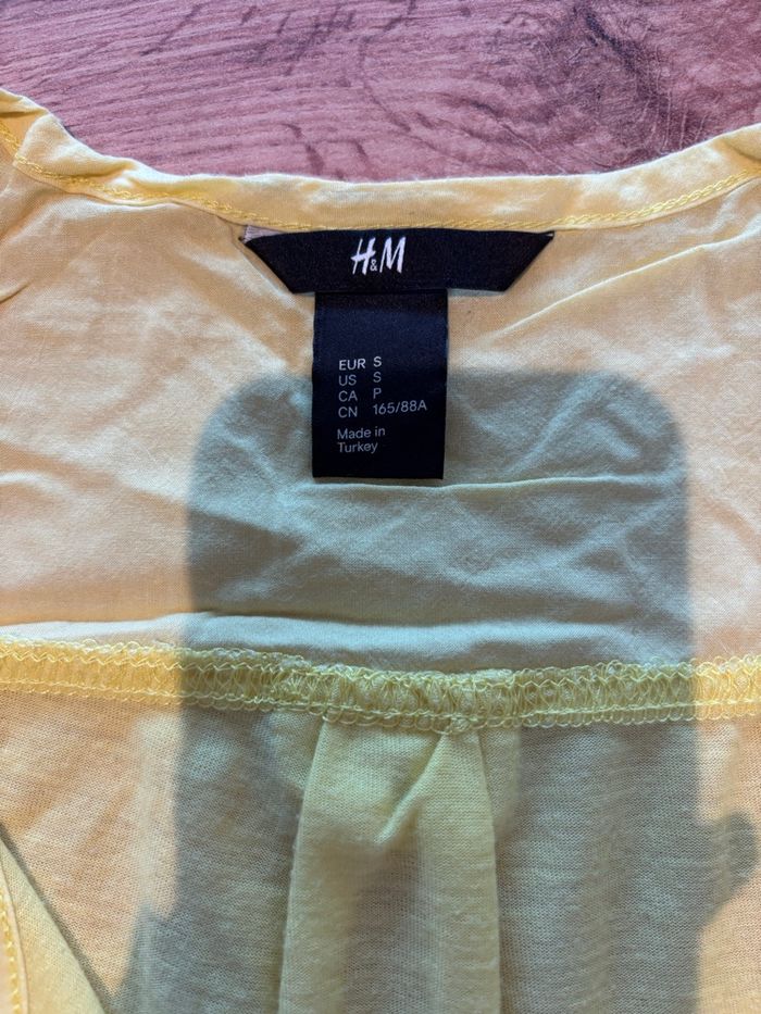 Débardeur jaune femme H&M taille S - photo numéro 3