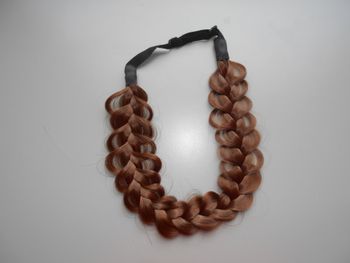 Bandeau tresse cheveux chatain neuf