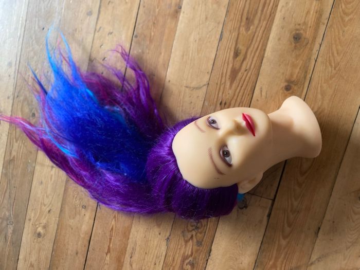 Tête à coiffer coiffure cheveux longs mangas - photo numéro 3