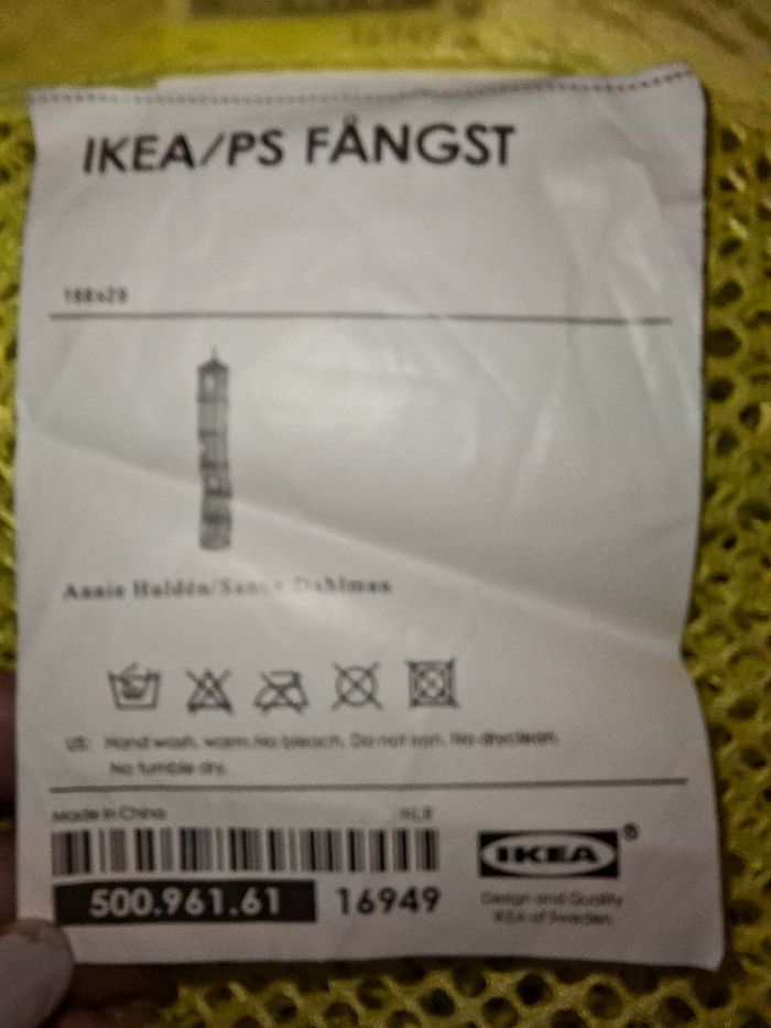 Rangement suspendu IKEA PS FÅNGST - 6 compartiments - Jaune Fluo - photo numéro 5