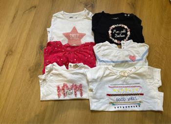 Lot tee shirt 6 mois