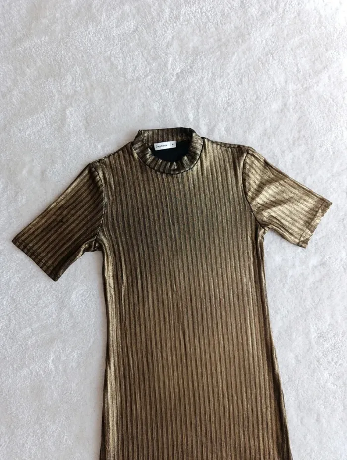 Robe moulante Daphnea noir doré M sexy - photo numéro 5