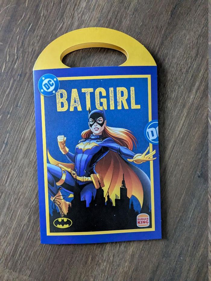 Figurine carton Batgirl burger king neuve