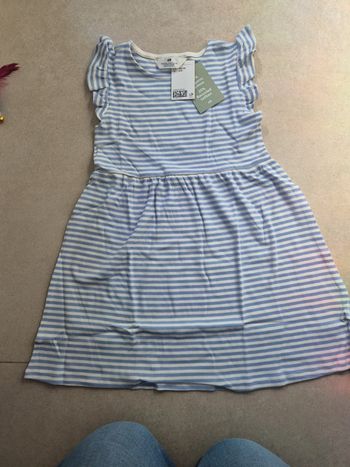 Robe rayée H&M coton 6/8 ans