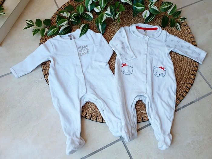 Lot de 2 pyjamas velours bébé fille 6 mois Orchestra