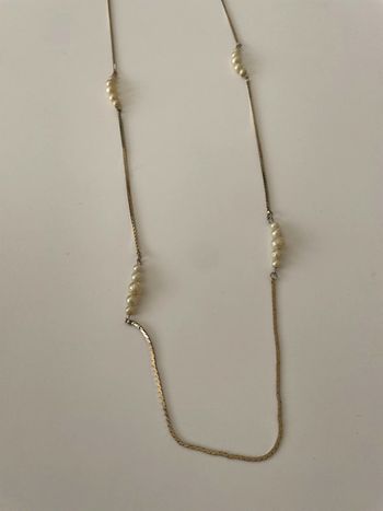 Collier perle doré