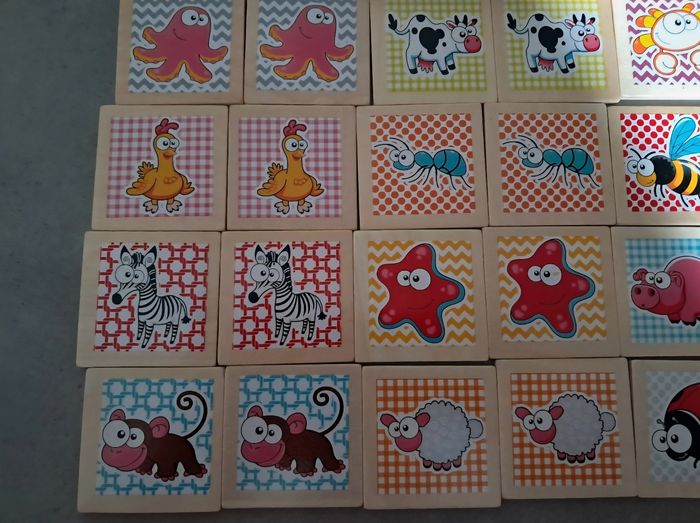 Jeu memo en bois - photo numéro 7