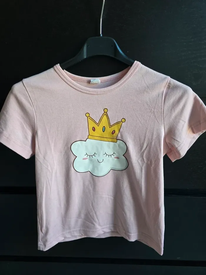 Tee-shirt rose nuage Shein
