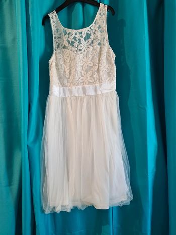 Robe de bal de fin d'année Bonprix (neuf, blanc), M / 38 / 10