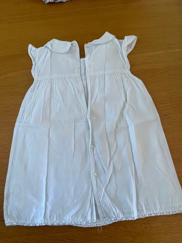 Robe col Claudine blanche 18 mois - photo numéro 3