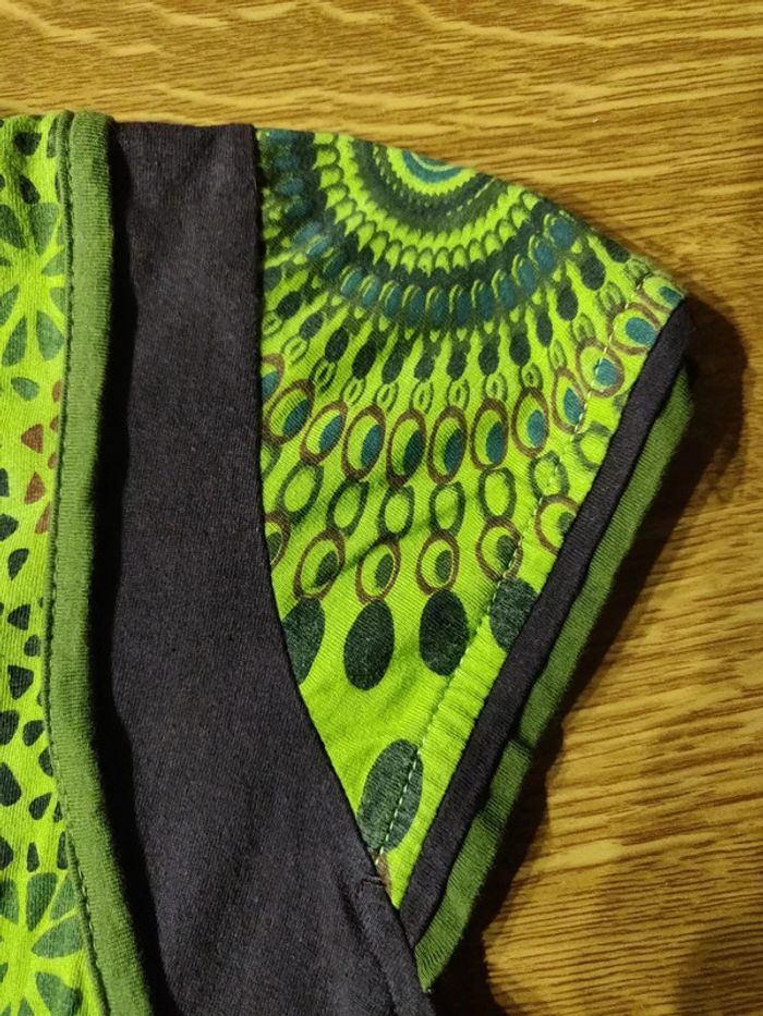 Robe d'été verte et marron - photo numéro 4