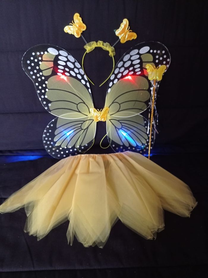 Déguisement papillon jaune 3-6ans - photo numéro 5
