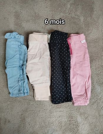 Lot pantalons 6 mois 