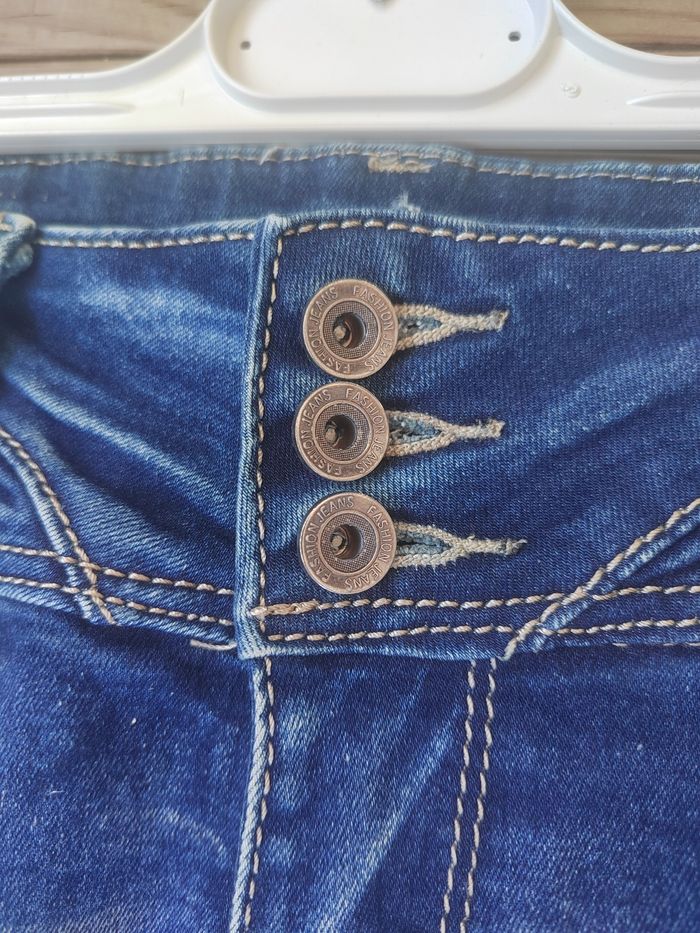 Jean Femme Taille Basse Foncé – CC Fashion – Taille S/36 – Look Y2K Tendance - photo numéro 5