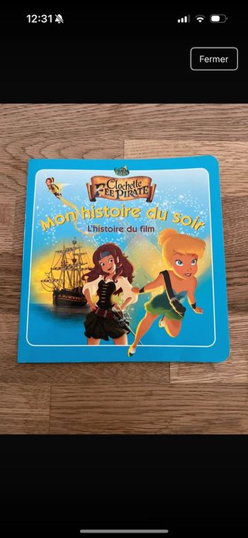 Livre mon histoire du soir clochette fée pirate