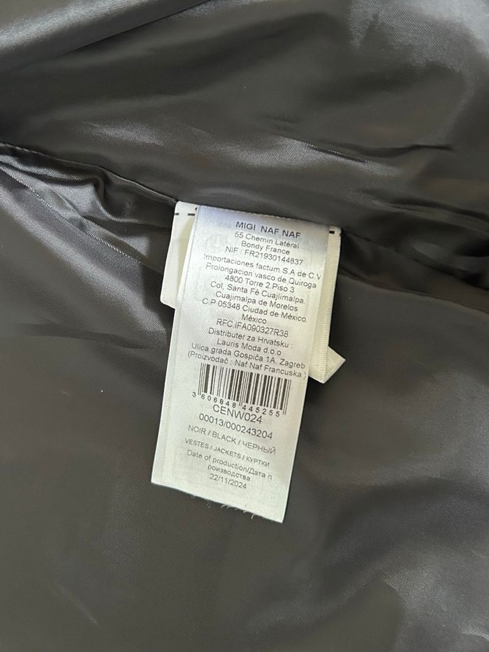 Blazer noir satiné neuf Naf Naf taille 36 (valeur 74€) taille grand - photo numéro 10