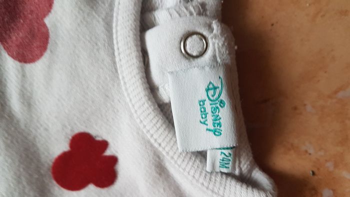 Pull Disney bébé fille 2 ans blanc et rouge - photo numéro 2