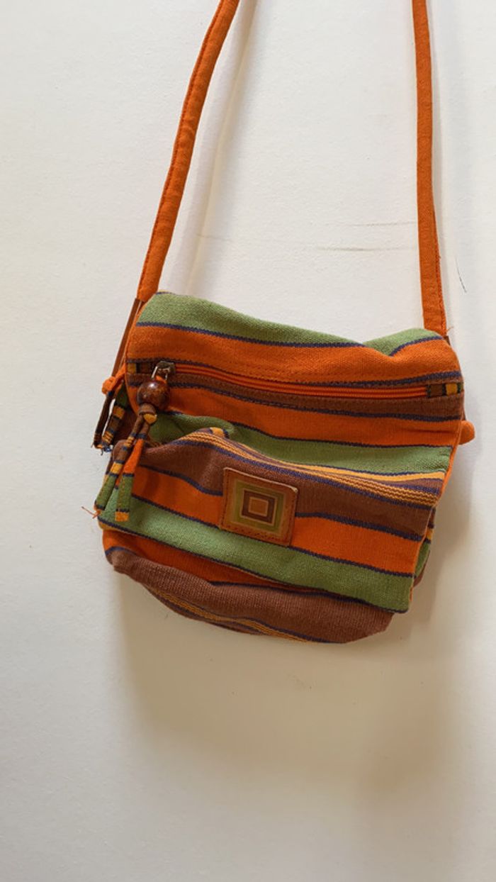 Sac bandoulière ethnique 21x19 - photo numéro 2