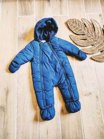 👶Vertbaudet - Combi-pilote/combinaison bleu-mixte file Ou garçon - Taille 3mois