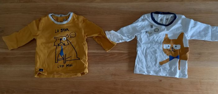 Lot de 2 Tee-shirt Catimini 6mois - photo numéro 2