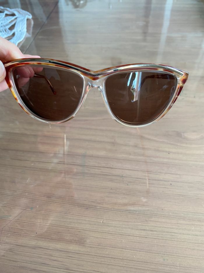 Lunettes de soleil vintage Maggy Rouff marron - photo numéro 4