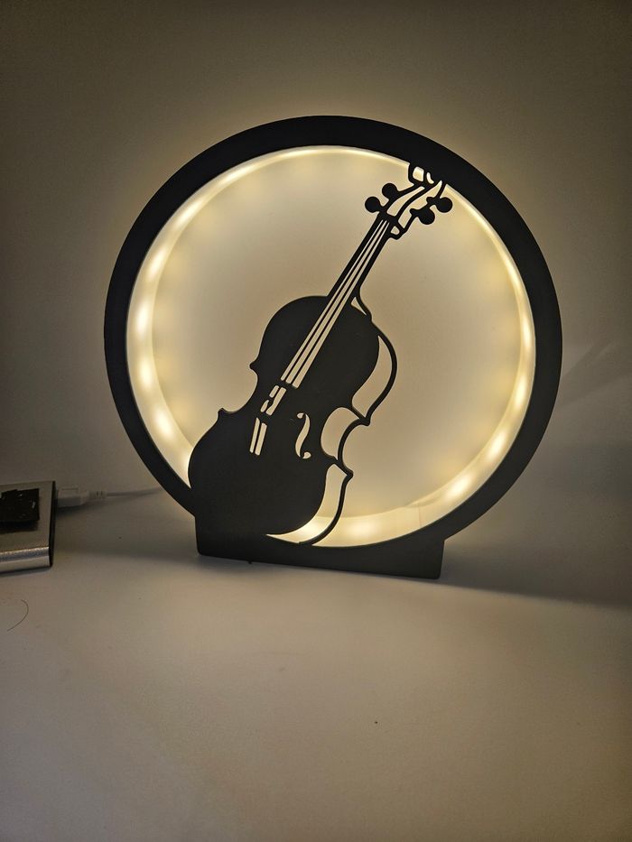 Lampe lumineuse à led violon - photo numéro 2