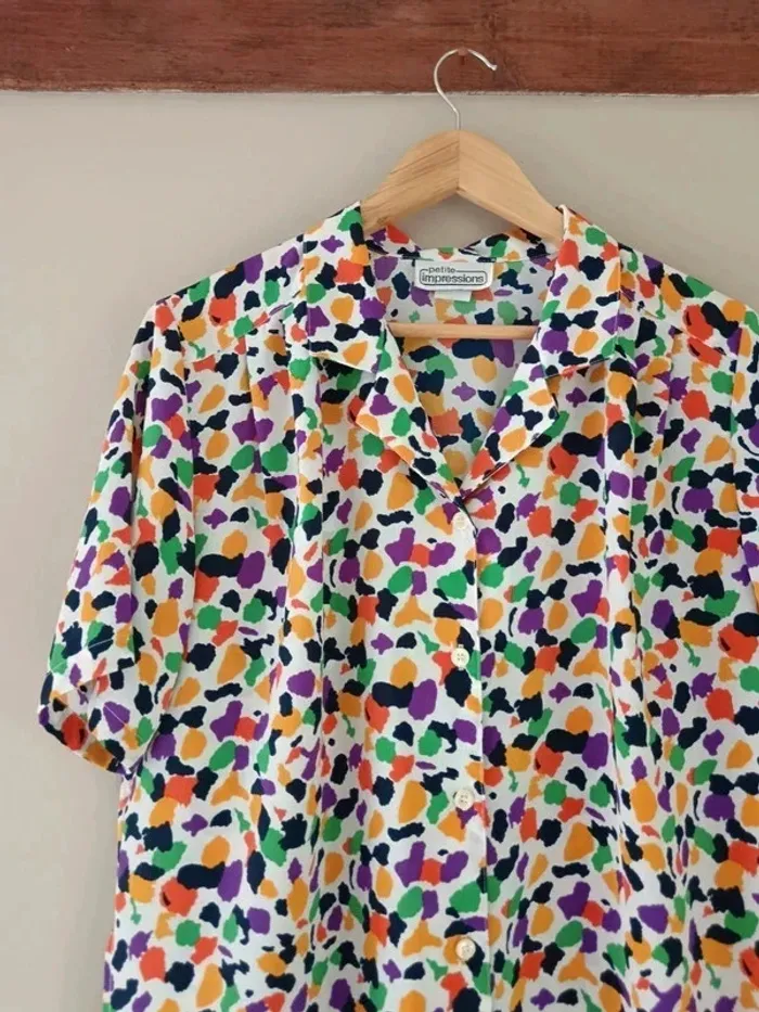 Chemisier multicolore petite impressions - photo numéro 4