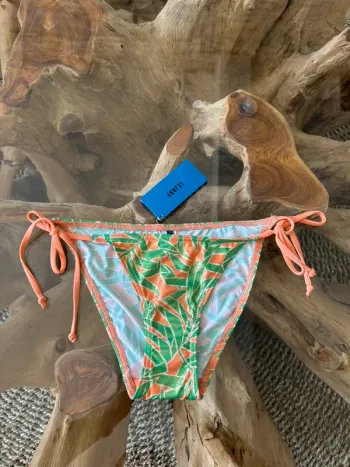 Bas de maillot de bain Maison Lejaby orange vert irisé