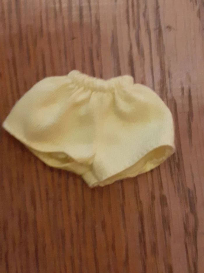 🎀 Short jaune Skipper Barbie vintage - photo numéro 2