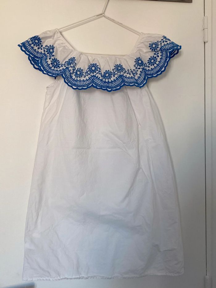 Robe blanche et bleu 11/12 ans (152 cm) - photo numéro 3