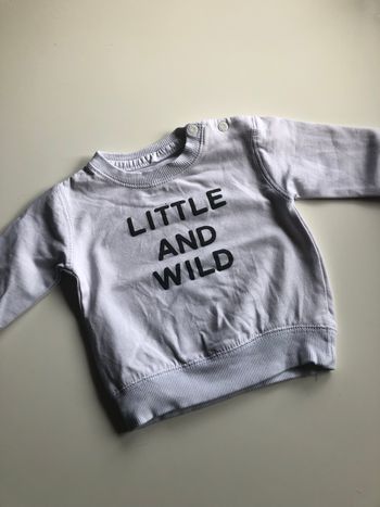 Pull blanc bébé garçon