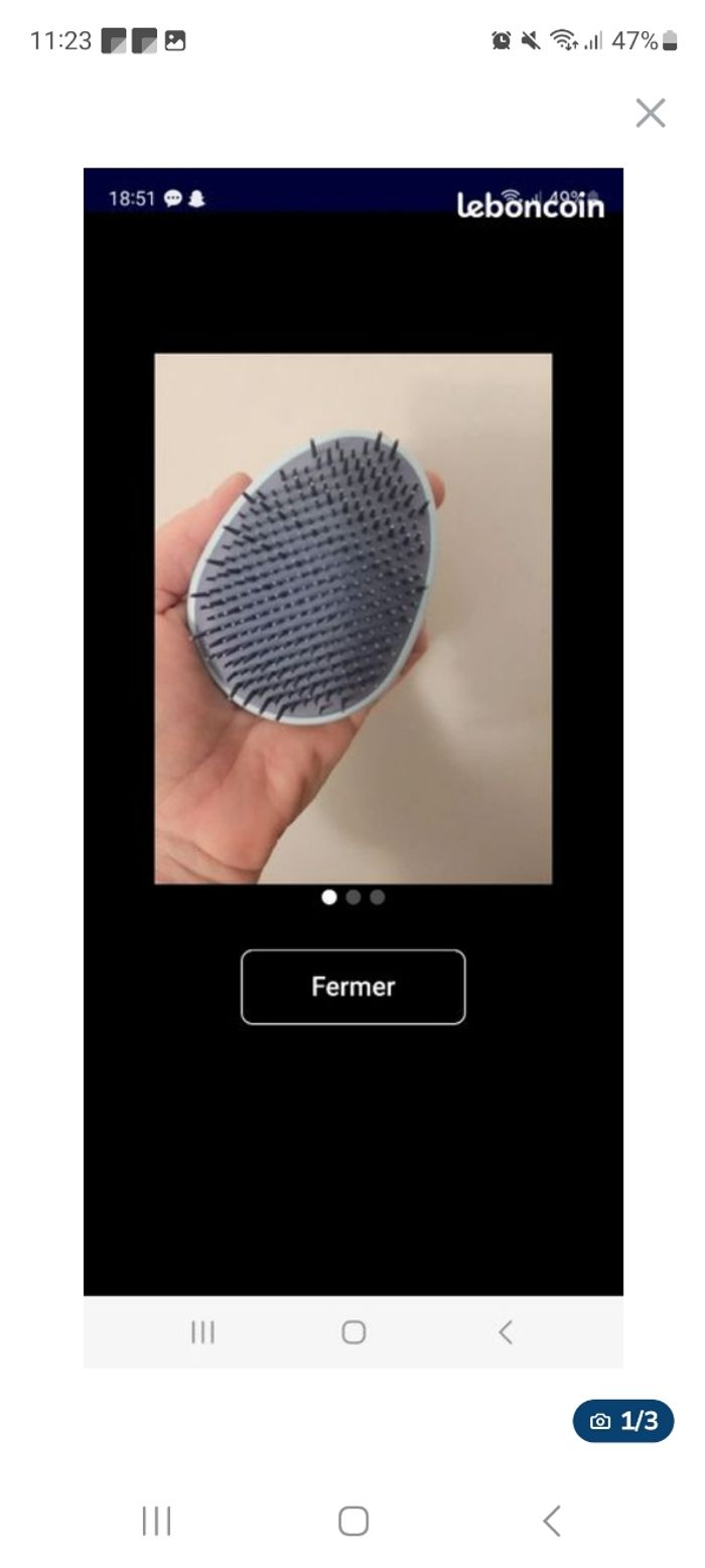 Petite brosse ronde Birchbox/Accessories bleu