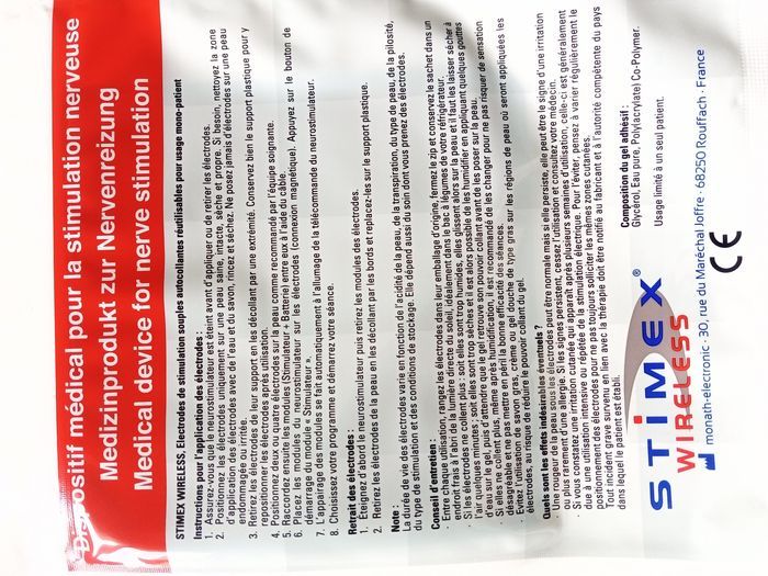 10 sachets d'électrodes de stimulation autocollantes Stimex Wireless - photo numéro 6