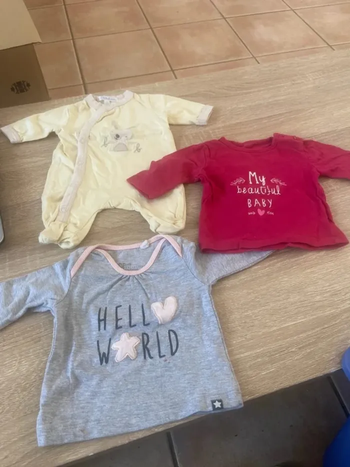 Petit lot naissance fille (3 pièces) - photo numéro 2