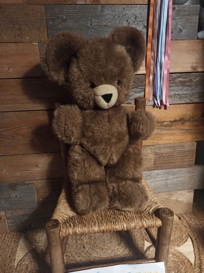 Peluche ours articulé vintage Tbe - photo numéro 3