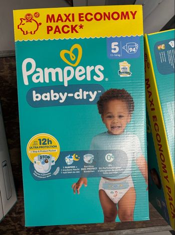 Maxi pack Pampers baby dry taille 5