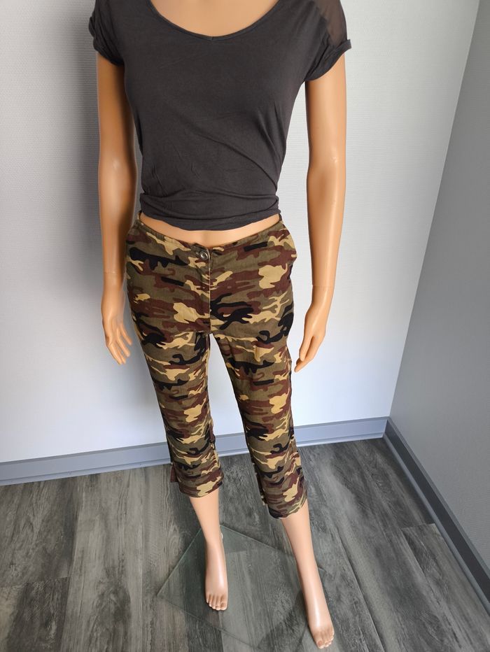 Pantacourt camouflage femme 3 Suisses – Taille 36 – Bon état. - photo numéro 3