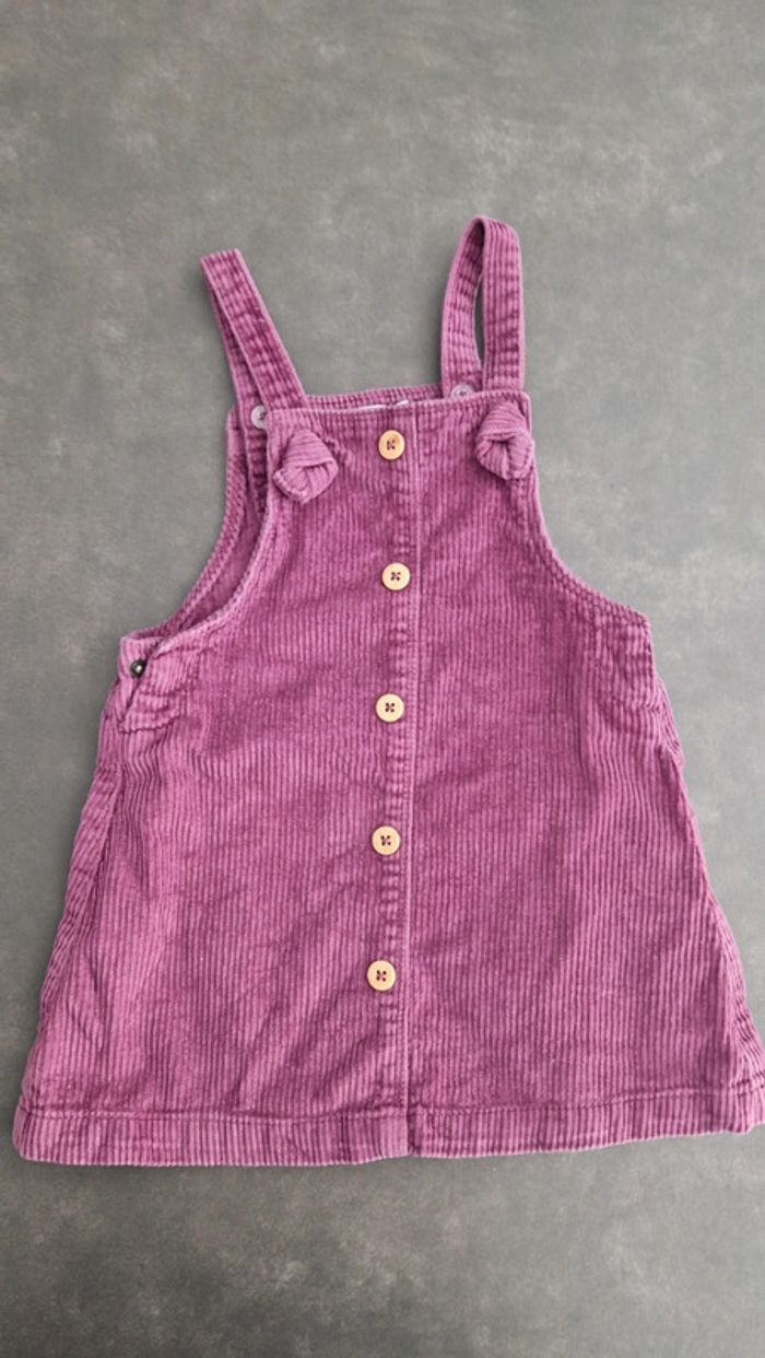 Robe violette velours
