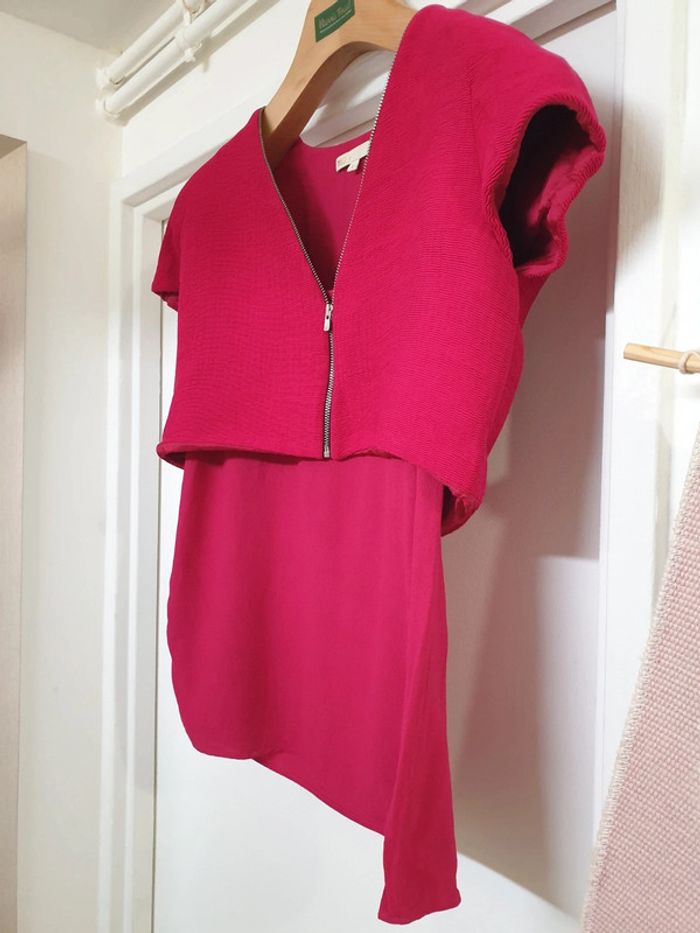 Haut Top Blouse Framboise Maje Taille 1