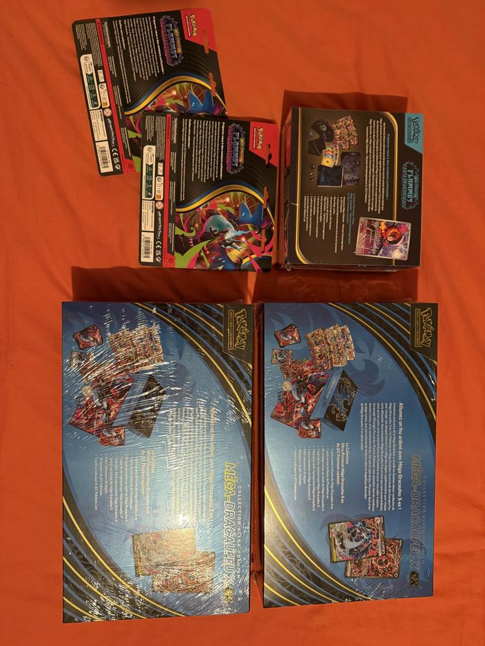 [Neuf/scellé] Pokémon - Lot moyen de coffrets scellés 2 UPC Dracaufeu, 1 ETB Me02 et 2 tripacks ME02 - photo numéro 2