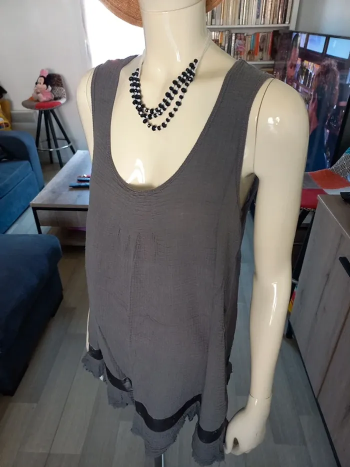Débardeur tunique femme T. M/L - photo numéro 3