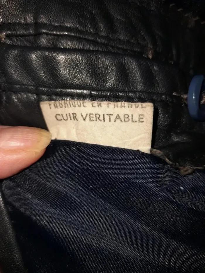 Veste Homme en Cuir Véritable Noir - Fabriquée en France - photo numéro 5